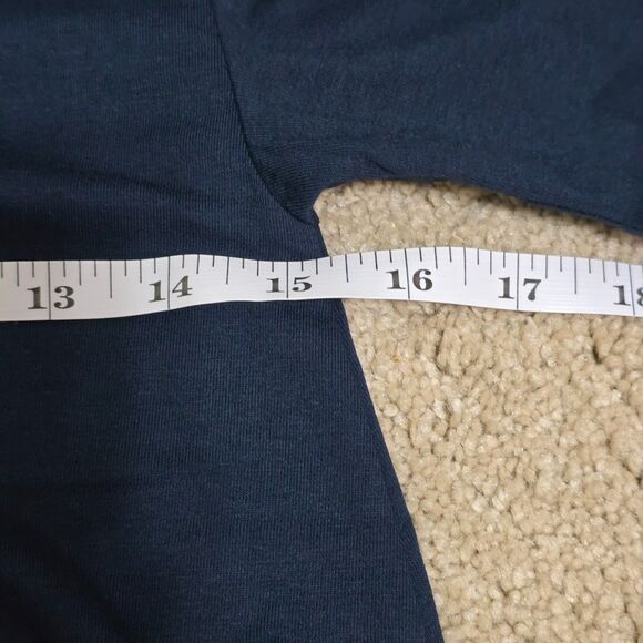 Universal Standard Penia Easy V-Neck T-Shirt Women Navy Pima-Modal 4XS (00-0) - Picture 7 of 12